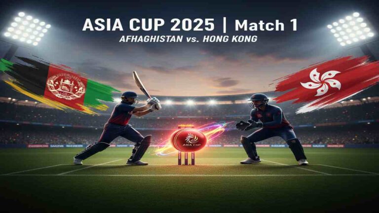Afghanistan vs Hong Kong Live Streaming, Asia Cup 2025 Match 1
