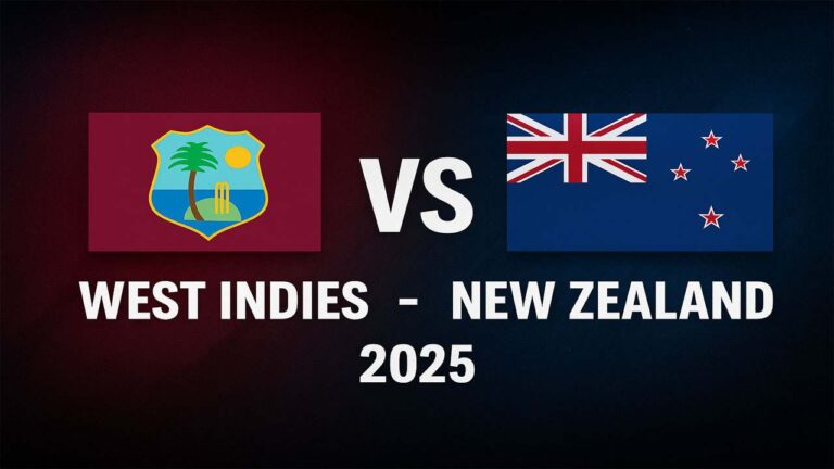 West Indies vs New Zealand 2025 Schedule, Squad, & Streaming Details